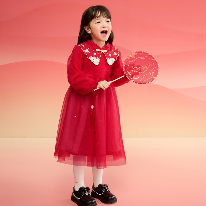 BALABALA Платье Красный тон Детское 3-7 лет - изображение 5