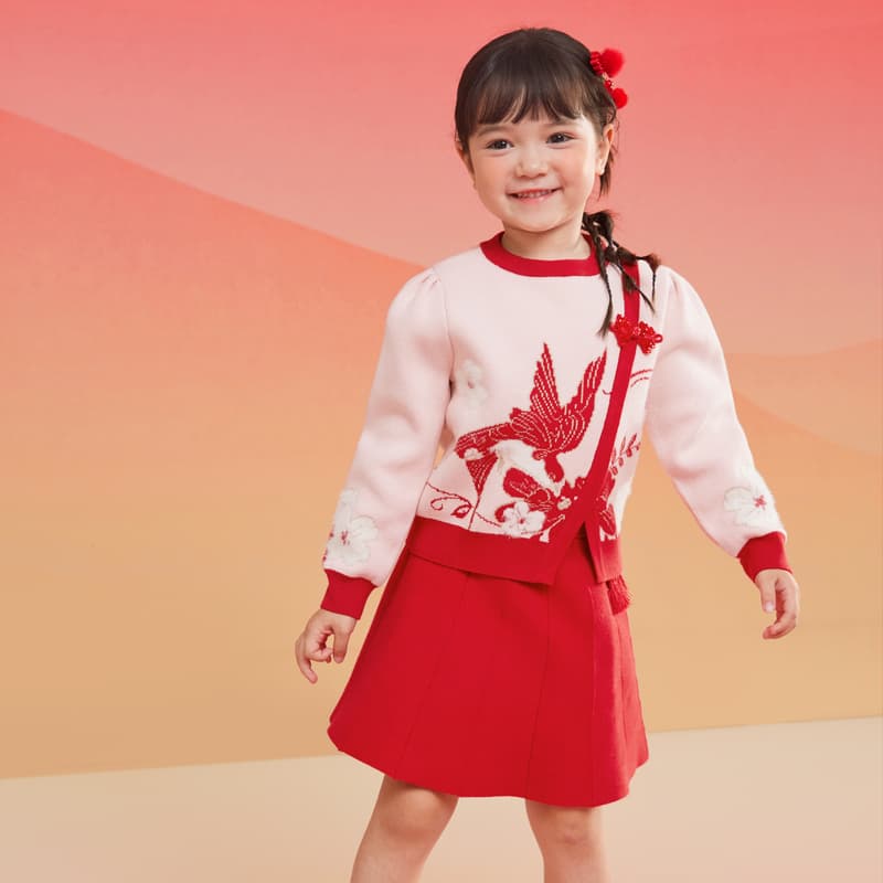 Детский комплект BALABALA для девочек 3-7 лет с юбкой - изображение 2