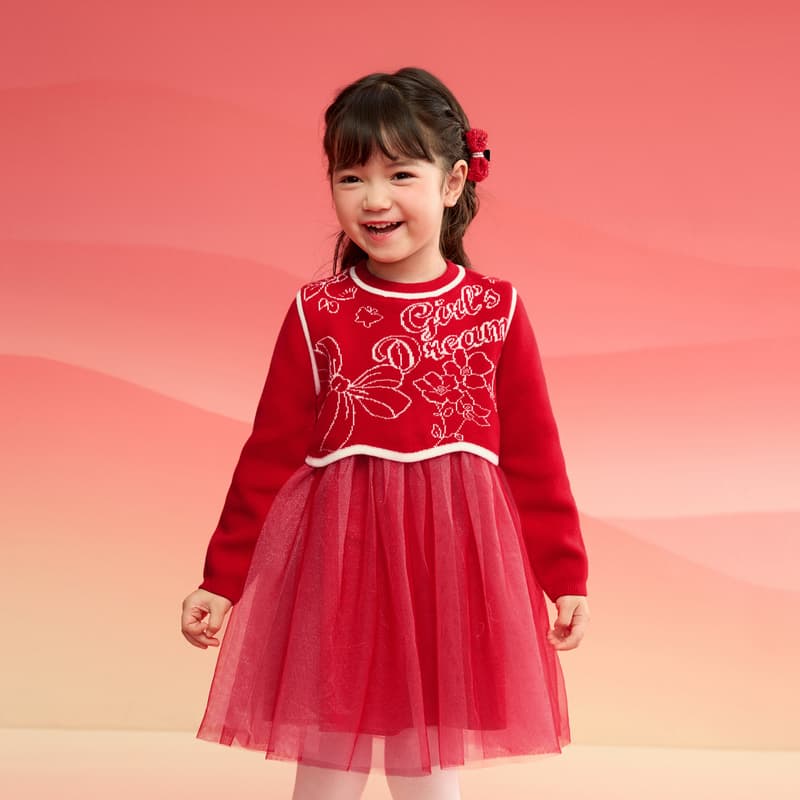 BALABALA Платье Красный тон Детское 3-7 лет - изображение 3
