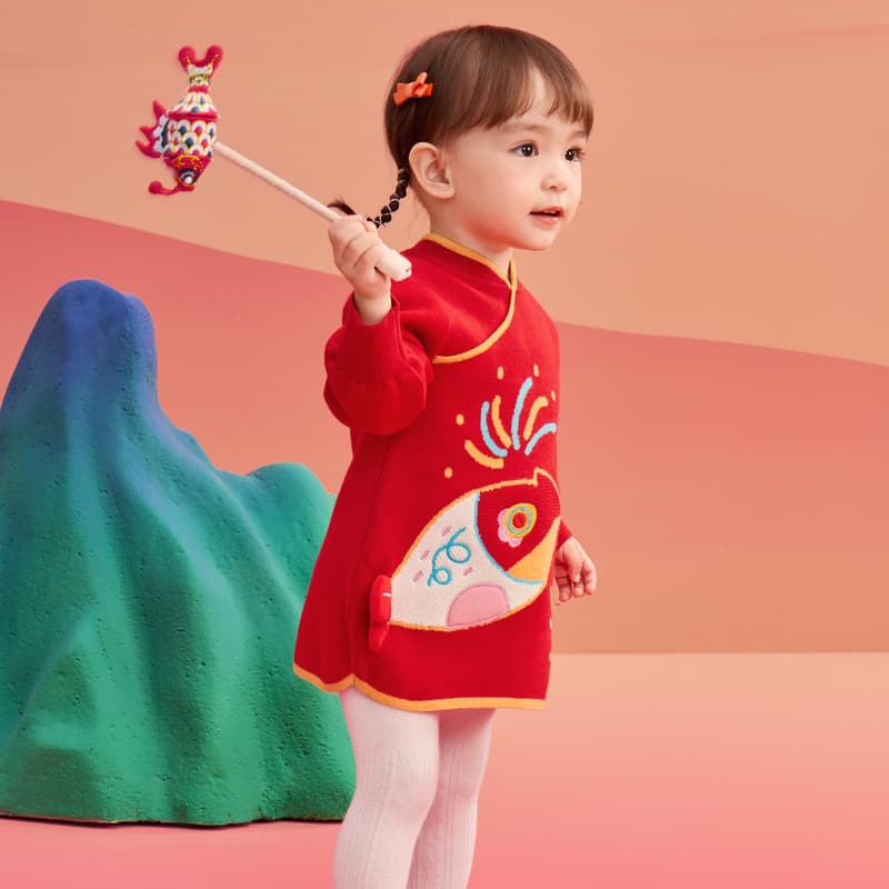 BALABALA Платье Красное Детское Возраст 3-7 лет - изображение 5