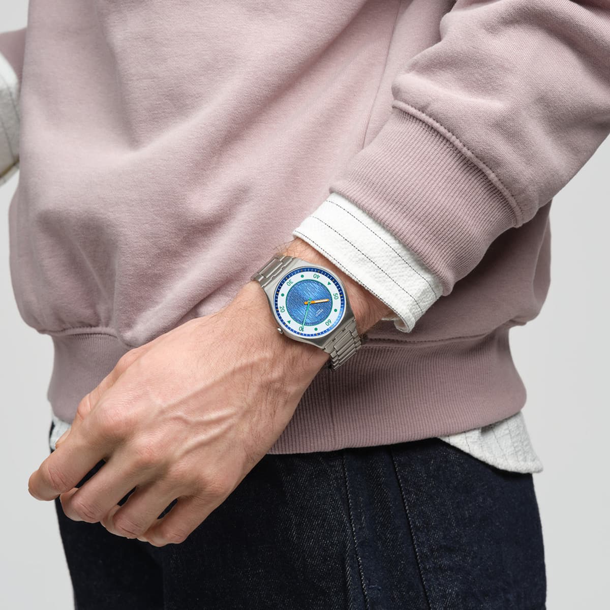 Часы SWATCH 30 42mm SS07S143G - изображение 4