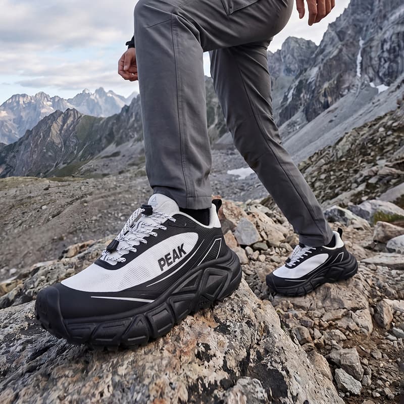 Кроссовки PEAK Taichi 8,0 Уличная обувь Низкий топ Айвори Черный Мужской - изображение 7