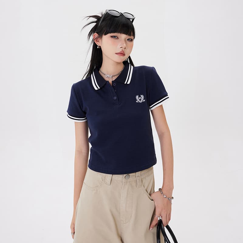 Футболка Kazalin SS24 Navy Tee - изображение 5