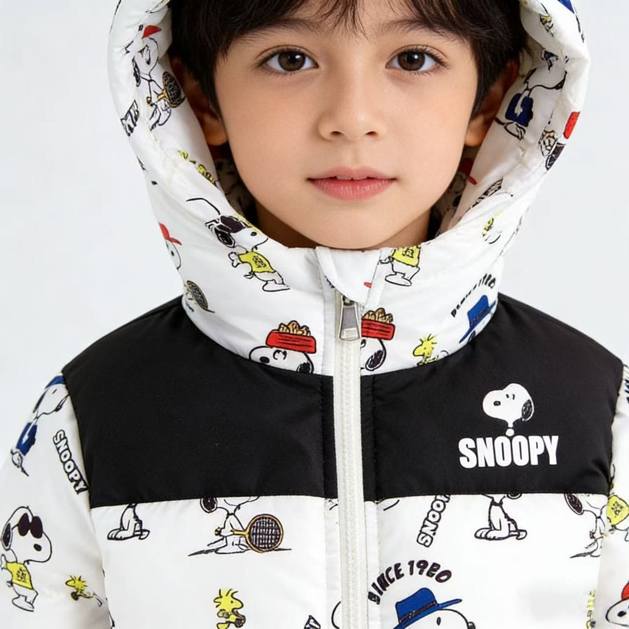 SNOOPY Белый KIDS Пуховики - изображение 3