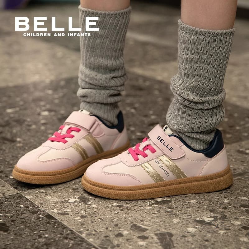 Кроссовки BELLE Детская обувь для повседневной носки Розовая - изображение 7