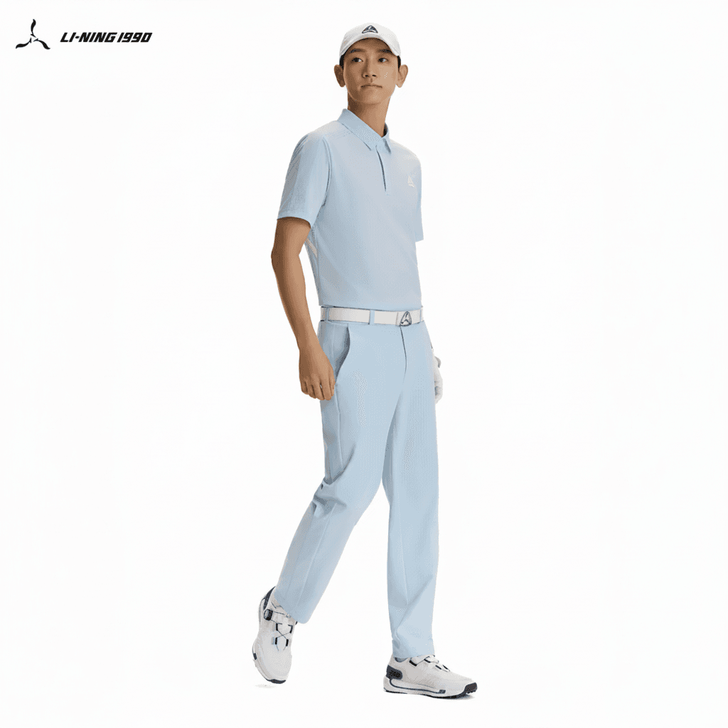 Поло LI NING 1990 Golf Collection Поло Мужское Ледниково-Синий - изображение 5