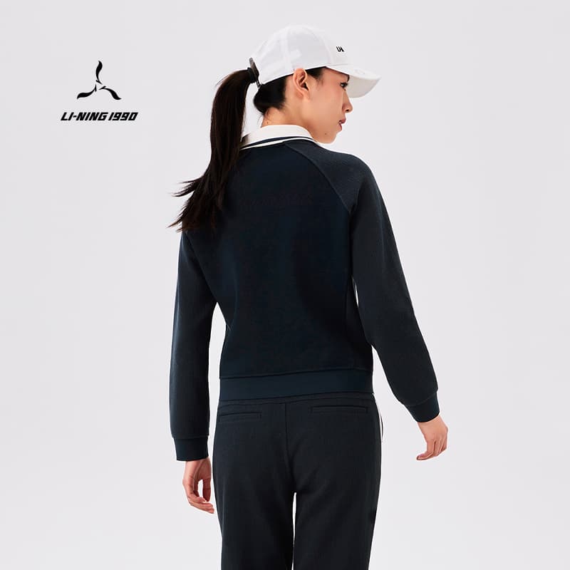 Куртка LI NING 1990 Темный Чёрно-синий Женские Куртки - изображение 5