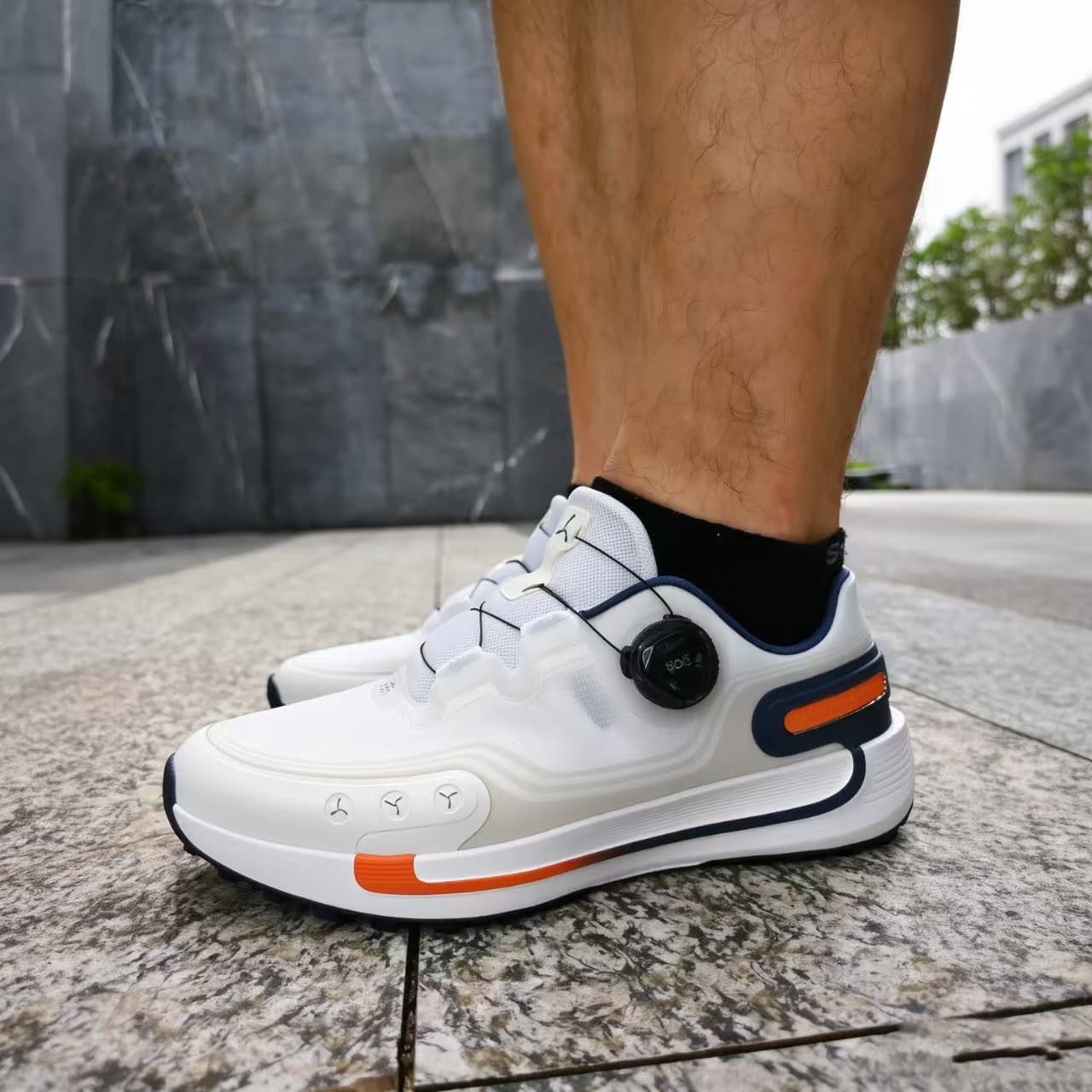 Кроссовки для гольфа LI-NING 1990 Обувь для гольфа Мужской Стандартный белый - изображение 9