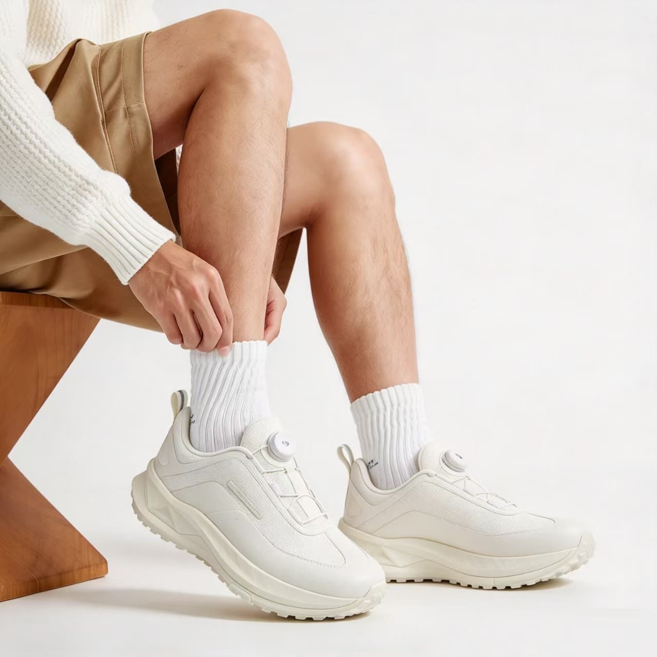 Кроссовки LI-NING 1990 Повседневная обувь Мужской Экрю - изображение 7