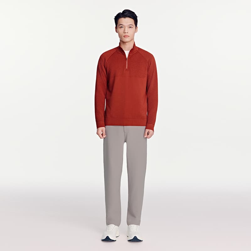 LI NING 1990 Classic Collection Пуловер Трикотаж Мужской Dan Каштановый Коричневый - изображение 4