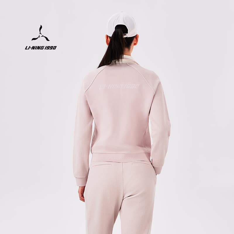 Куртка LI NING 1990 Тихий Фиолетовый Женские Куртки - изображение 5