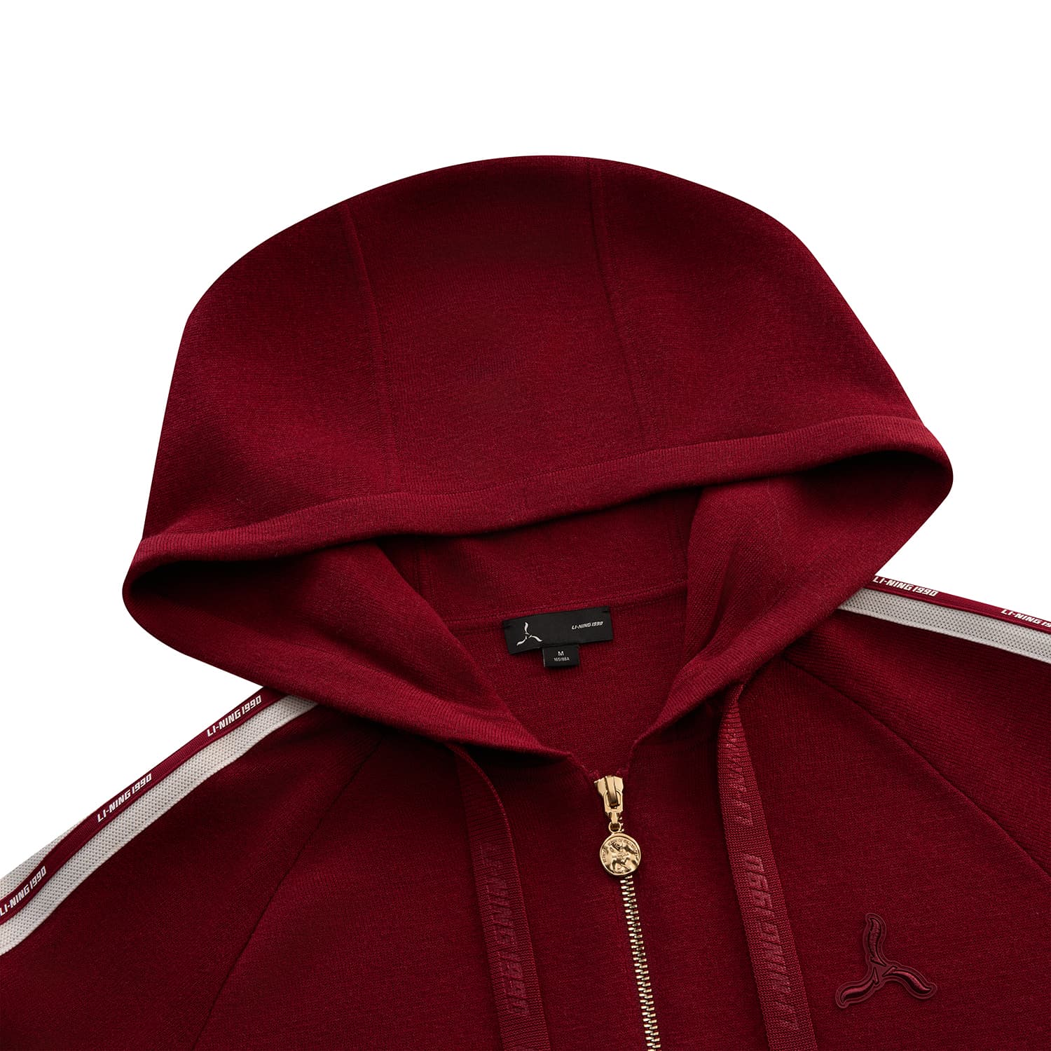 Кофта LI-NING 1990 Club Кардиган с капюшоном универсальный термозащитный износостойкий длинный рукав трикотаж женский - изображение 8