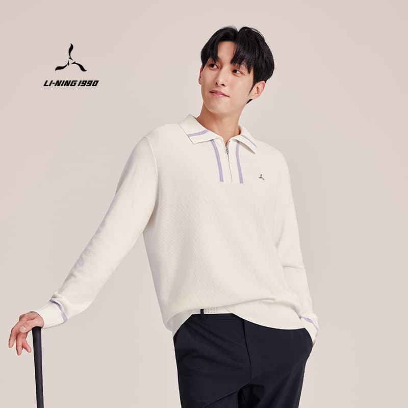 LI NING 1990 Сливочный Мужской Трикотаж - изображение 5
