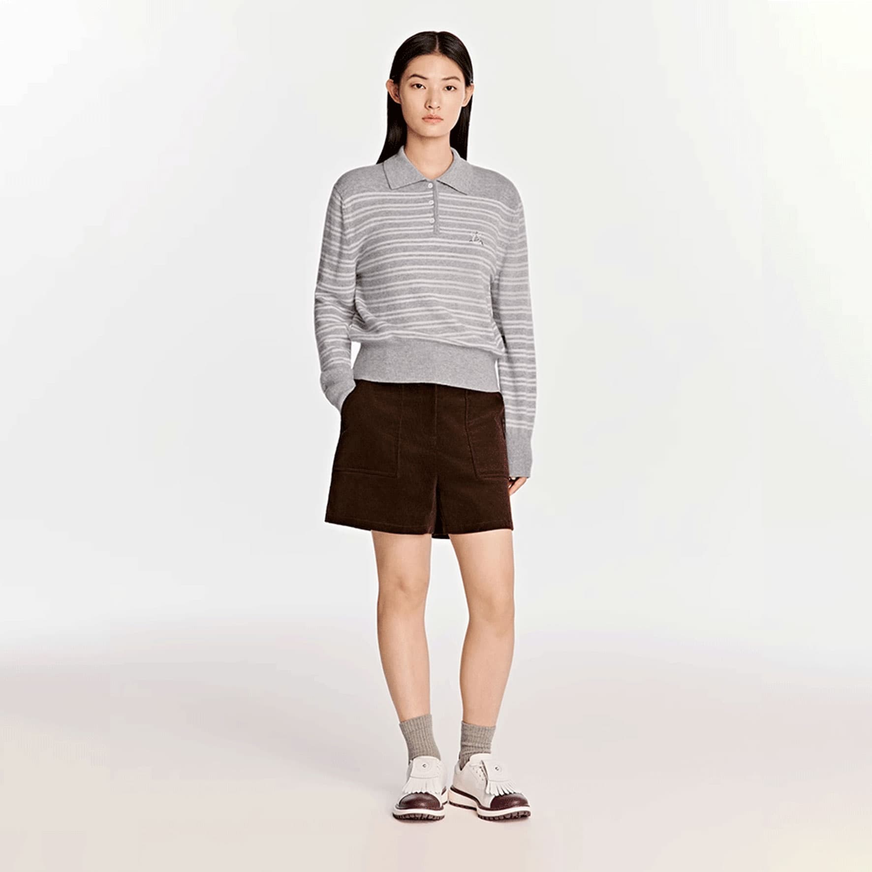 Шорты LI NING 1990 X Clove Повседневные шорты Женские Керамическая глина Коричневый - изображение 4