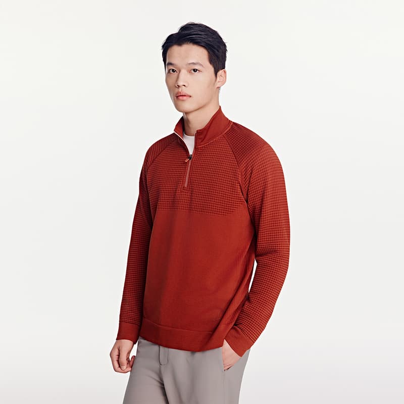 LI NING 1990 Classic Collection Пуловер Трикотаж Мужской Dan Каштановый Коричневый - изображение 3