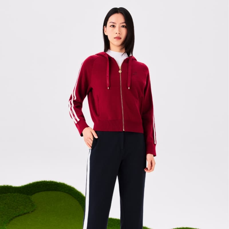 Кофта LI-NING 1990 Club Кардиган с капюшоном универсальный термозащитный износостойкий длинный рукав трикотаж женский - изображение 3