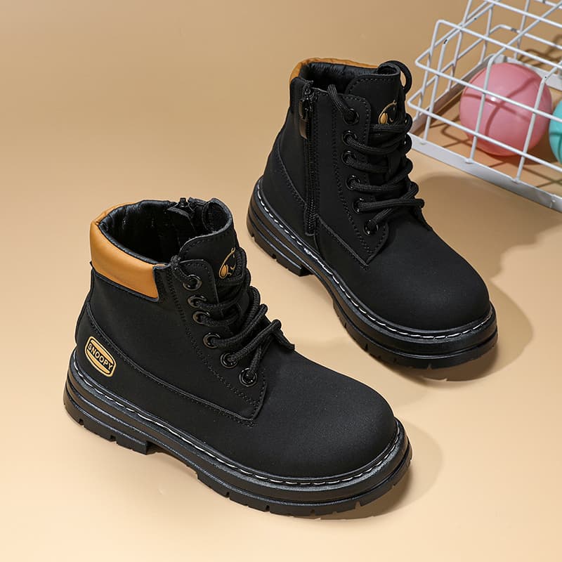 SNOOPY Детские кожаные сапоги High Top Kids - изображение 9