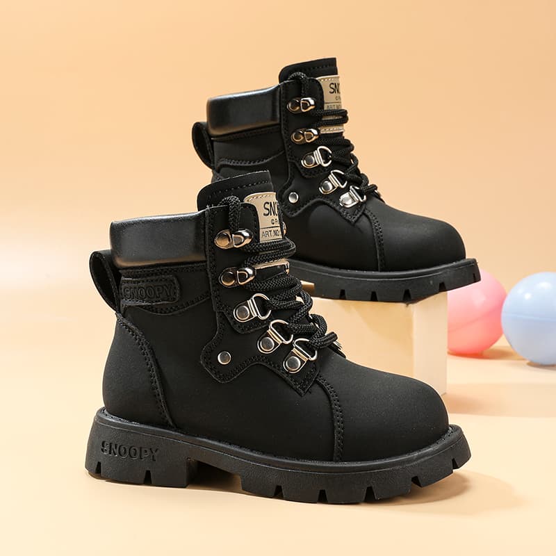 SNOOPY Детские кожаные сапоги High Top Kids - изображение 7