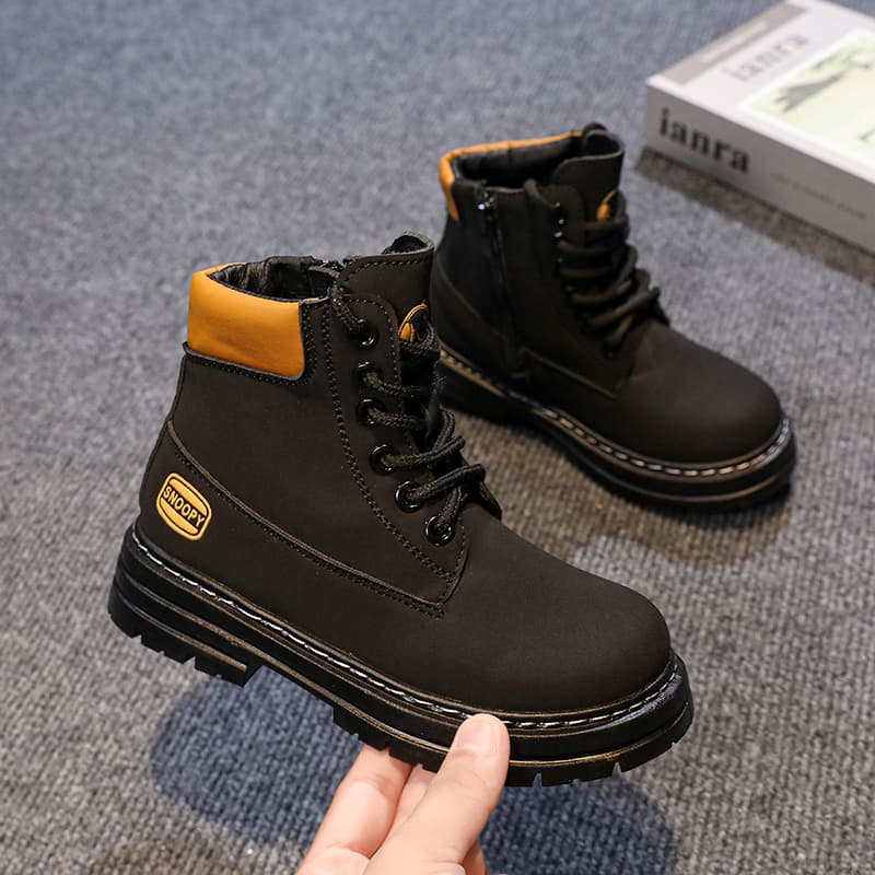 SNOOPY Детские кожаные сапоги High Top Kids - изображение 6