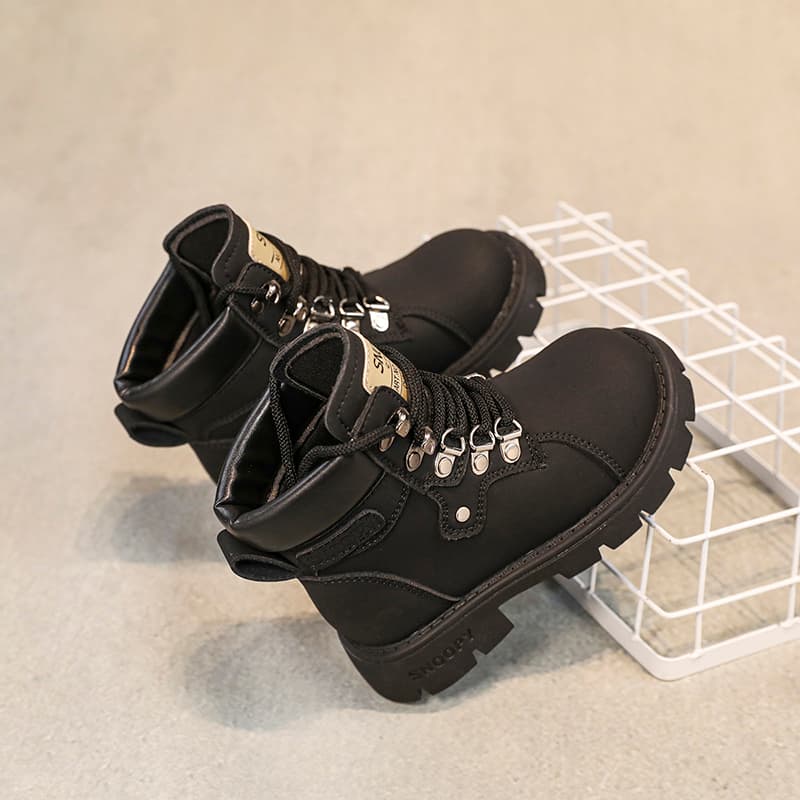 SNOOPY Детские кожаные сапоги High Top Kids - изображение 9