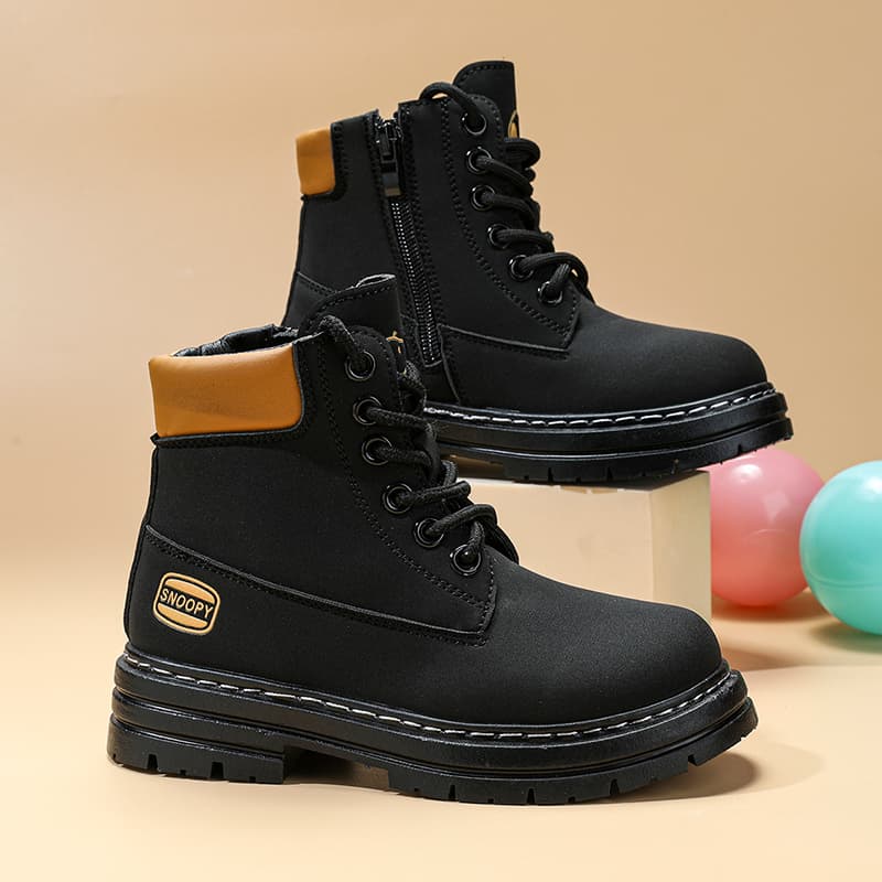SNOOPY Детские кожаные сапоги High Top Kids - изображение 8