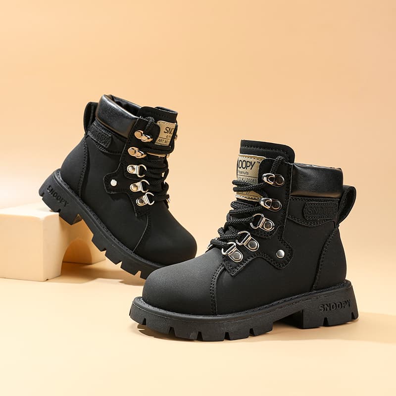 SNOOPY Детские кожаные сапоги High Top Kids - изображение 8