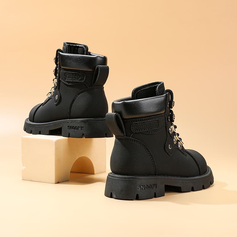 SNOOPY Детские кожаные сапоги High Top Kids - изображение 6