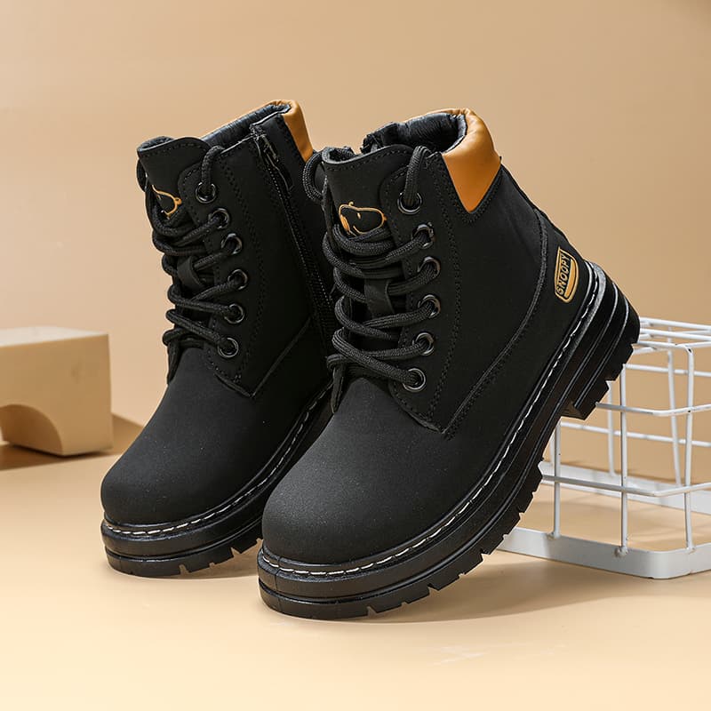 SNOOPY Детские кожаные сапоги High Top Kids - изображение 7