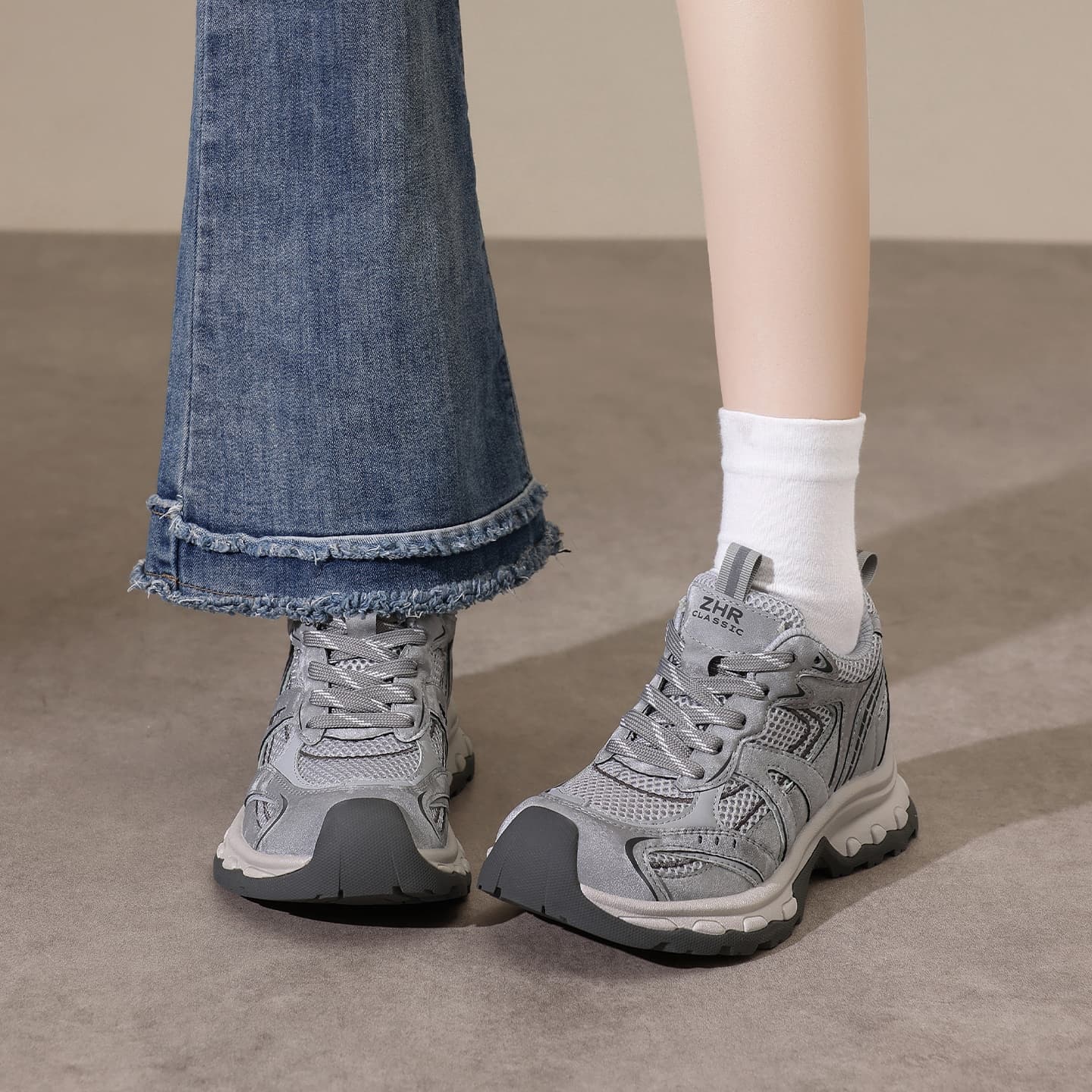 Кроссовки ZHR Chunky Sneakers Low Top Women's - изображение 5