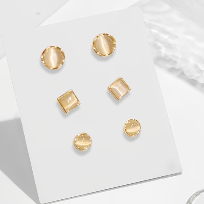 Серьги Серьги-гвоздики Ringlove из сплава и смолы женские - изображение 3