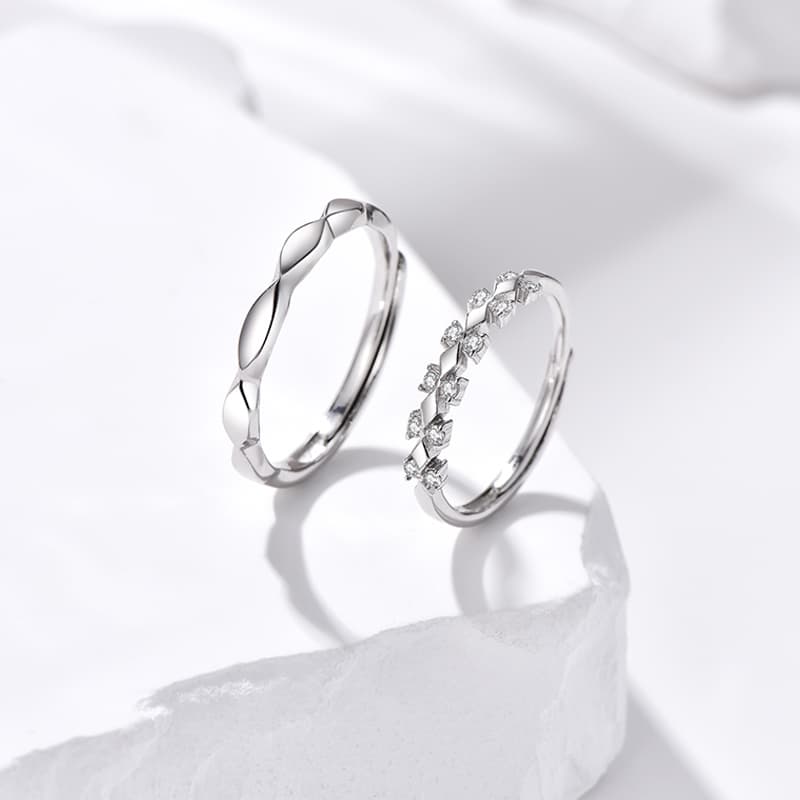 Кольцо Кольца Ringlove с цирконием унисекс серебряные - изображение 4