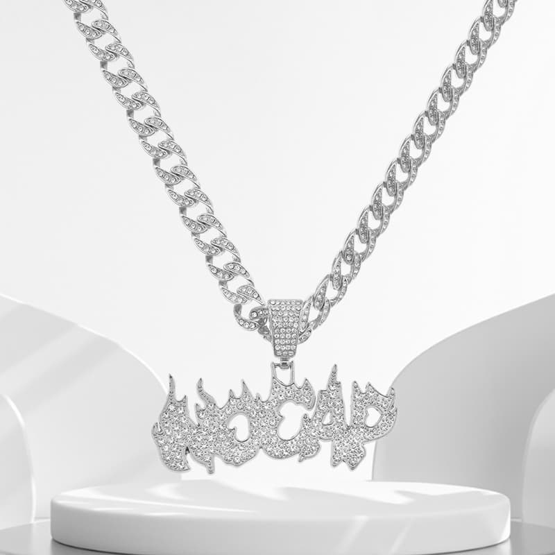 Ожерелье Ringlove Ожерелье из сплава с горным хрусталем унисекс - изображение 2