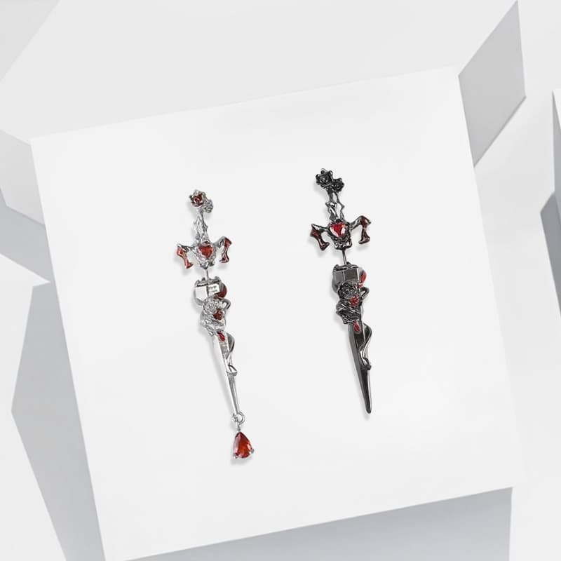 Серьги Серьги Ringlove из сплава с цирконием унисекс - изображение 3