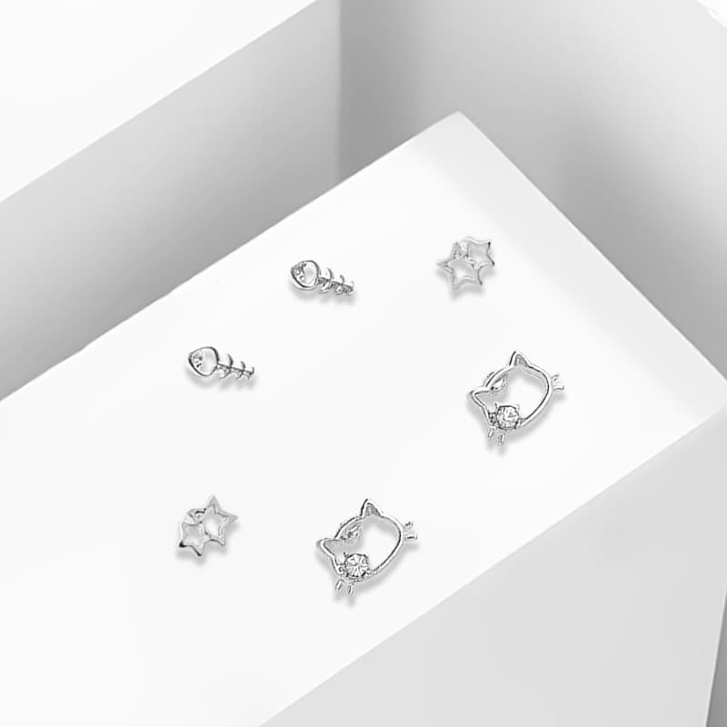 Серьги Серьги-гвоздики Ringlove из сплава женские - изображение 2