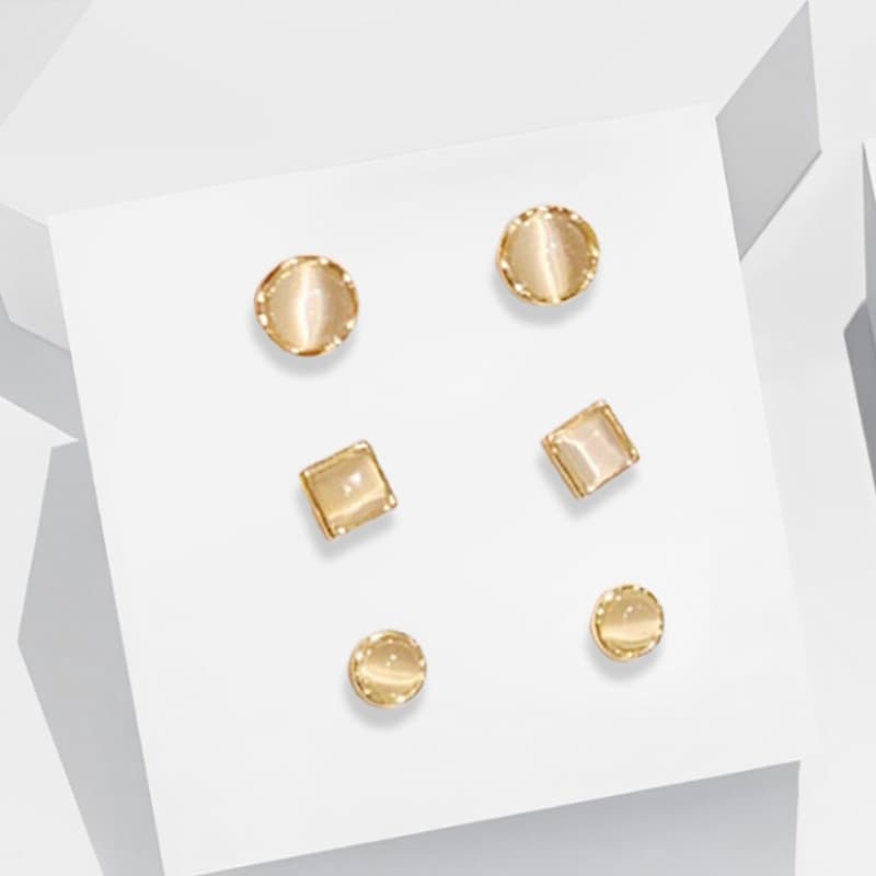 Серьги Серьги-гвоздики Ringlove из сплава и смолы женские - изображение 2