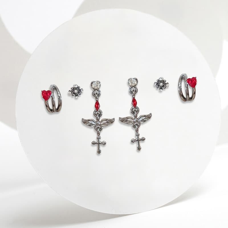 Серьги Серьги-гвоздики Ringlove из сплава унисекс - изображение 2