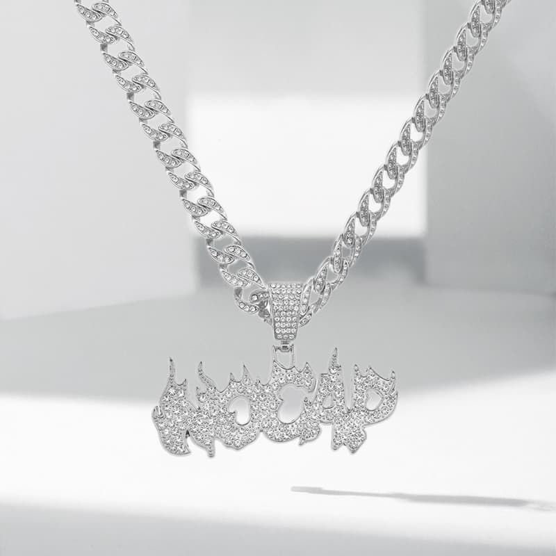 Ожерелье Ringlove Ожерелье из сплава с горным хрусталем унисекс - изображение 3