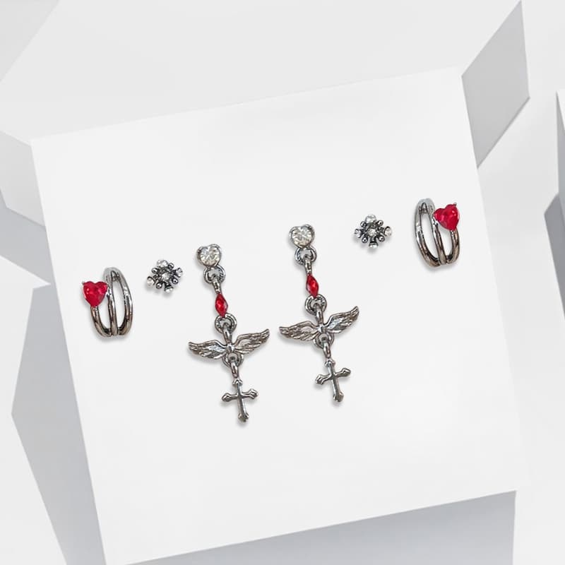 Серьги Серьги-гвоздики Ringlove из сплава унисекс - изображение 3