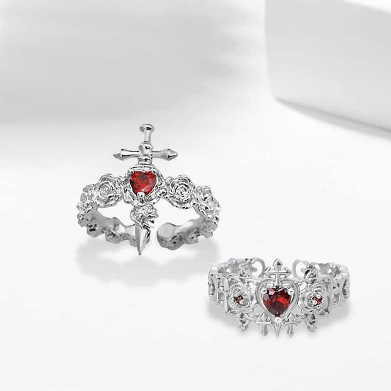 Кольцо Кольца Ringlove с цирконием унисекс серебряные - изображение 2