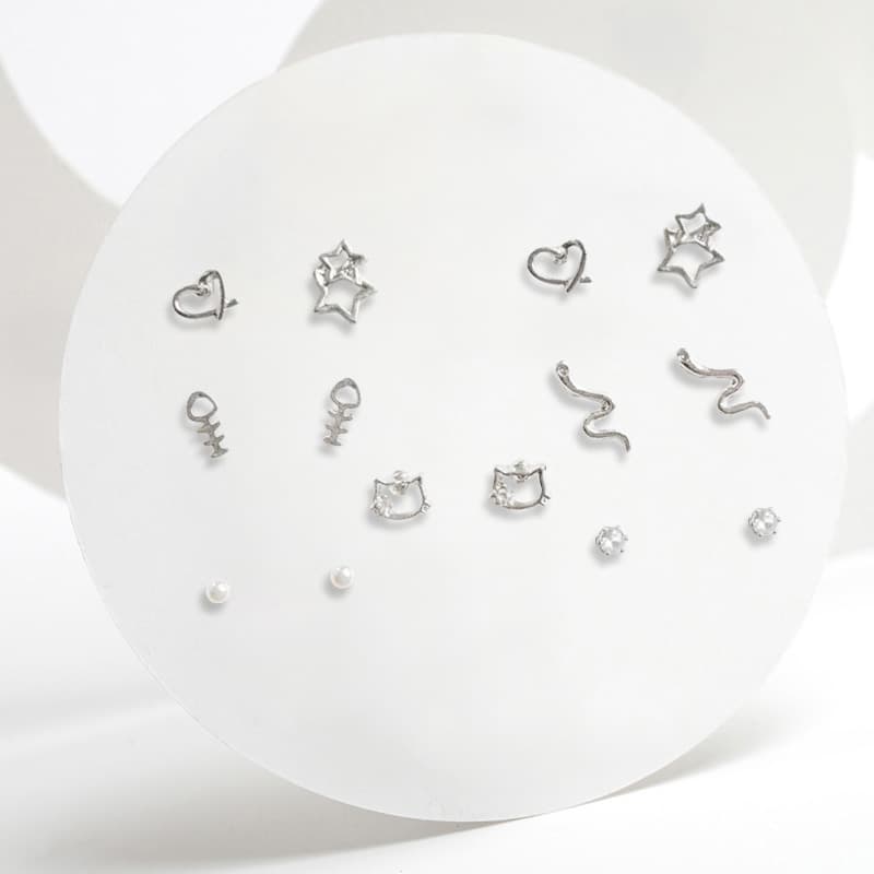 Серьги Серьги-гвоздики Ringlove из сплава женские - изображение 3