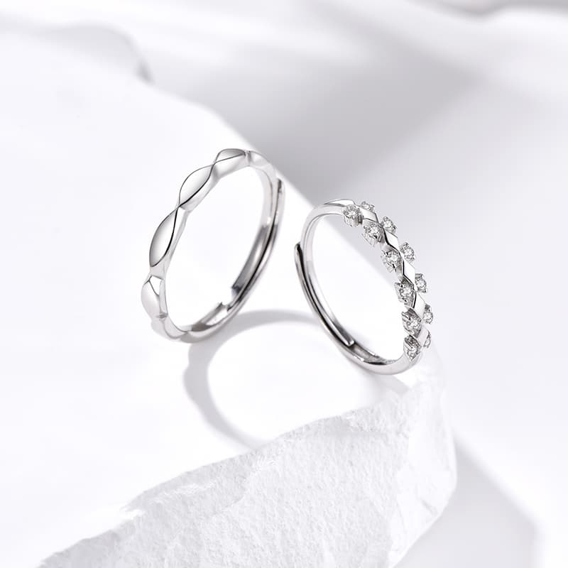 Кольцо Кольца Ringlove с цирконием унисекс серебряные - изображение 3