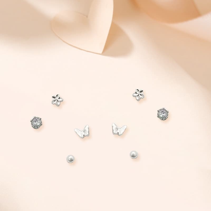 Серьги Серьги-гвоздики Ringlove из сплава женские - изображение 3