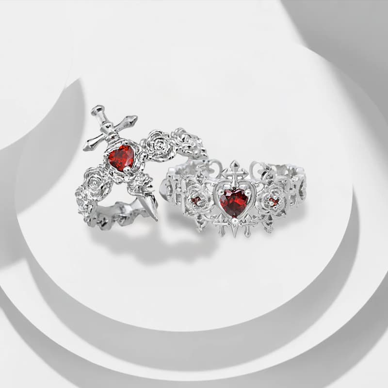 Кольцо Кольца Ringlove с цирконием унисекс серебряные - изображение 3
