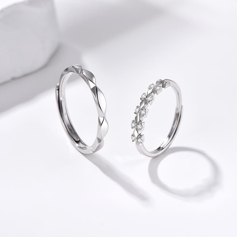 Кольцо Кольца Ringlove с цирконием унисекс серебряные - изображение 2