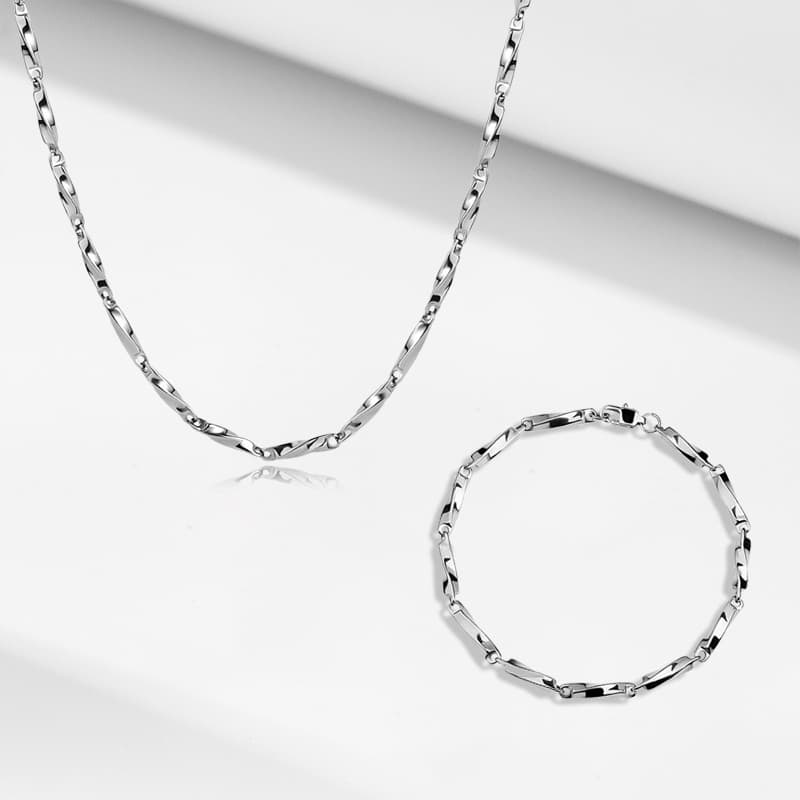 Ожерелье Ringlove Титановые стальные ожерелья унисекс - изображение 2