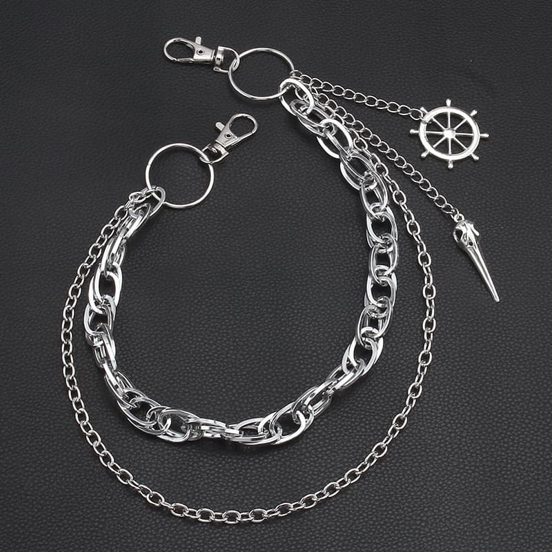 Цепь для брюк Ringlove Металлические цепочки для брюк унисекс - изображение 3