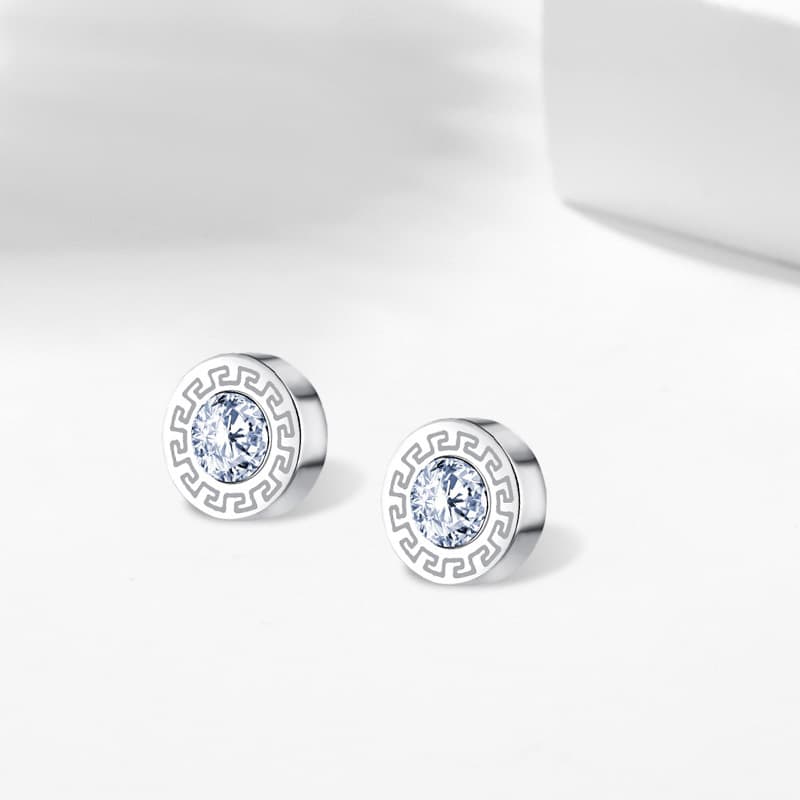 Серьги Серьги-гвоздики Ringlove из титановой стали унисекс - изображение 3
