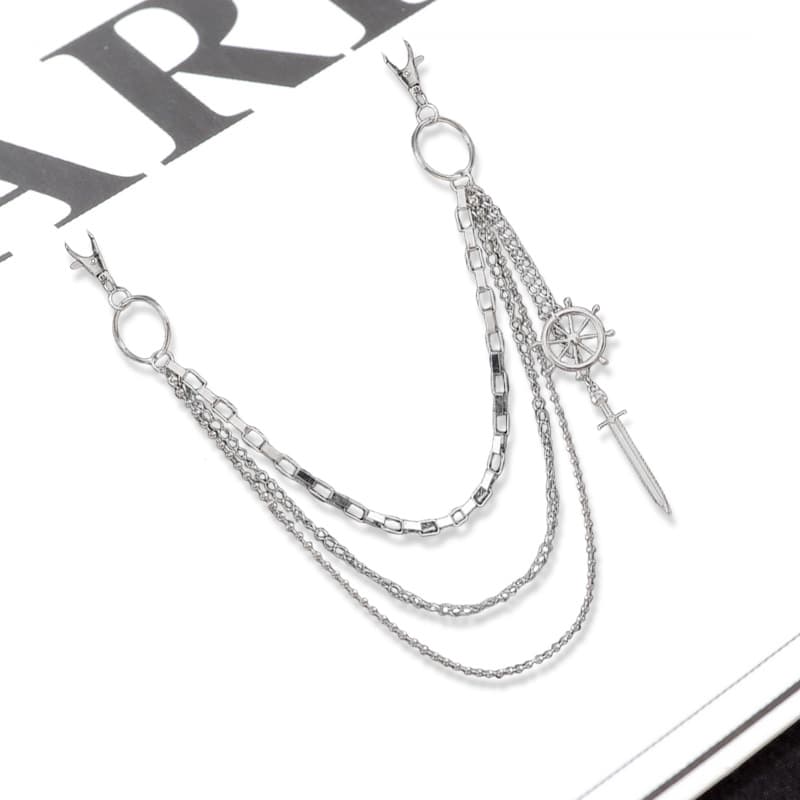 Цепь для брюк Ringlove Металлические цепочки для брюк унисекс - изображение 3
