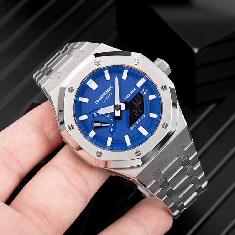 Часы Casio GA-2100HC-2A Blue - изображение 3