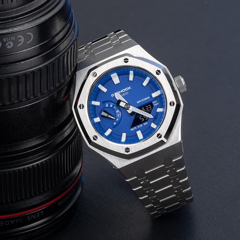 Часы Casio GA-2100HC-2A Blue - изображение 5
